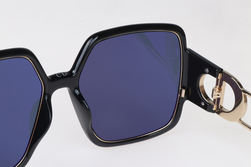 30Montaigne 2 Sunglasses Black Gold Gray