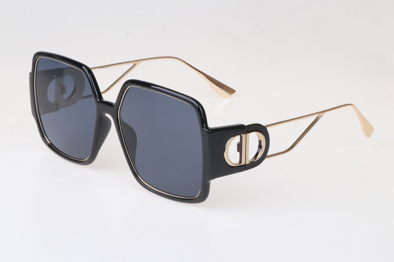 30Montaigne 2 Sunglasses Black Gold Gray