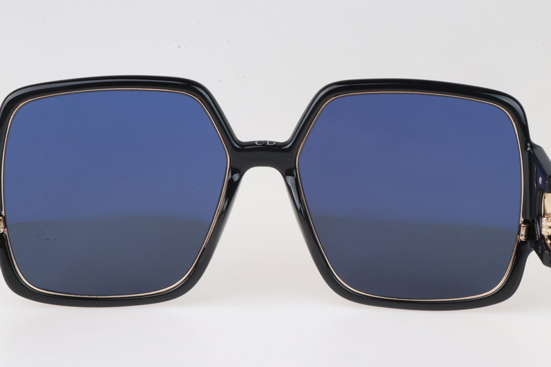 30Montaigne 2 Sunglasses Black Gold Gray