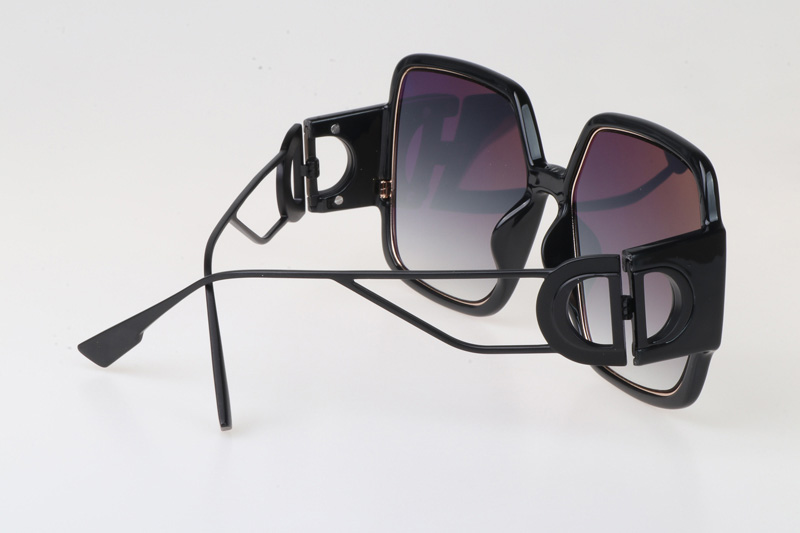 30Montaigne 2 Sunglasses Black Gradient Gray