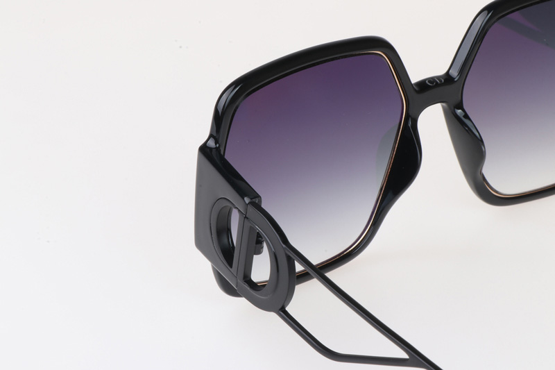 30Montaigne 2 Sunglasses Black Gradient Gray