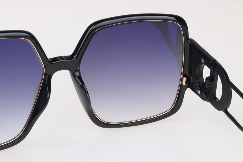 30Montaigne 2 Sunglasses Black Gradient Gray