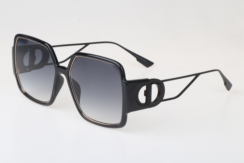 30Montaigne 2 Sunglasses Black Gradient Gray