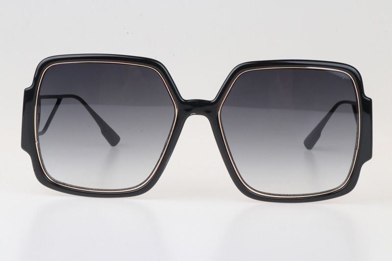 30Montaigne 2 Sunglasses Black Gradient Gray