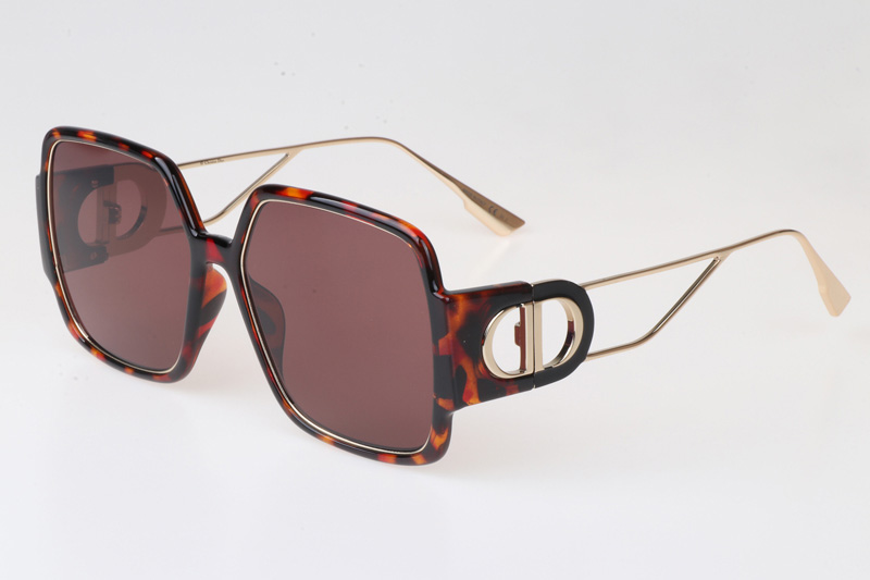 30Montaigne 2 Sunglasses Tortoise Gold Red