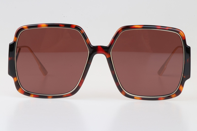 30Montaigne 2 Sunglasses Tortoise Gold Red