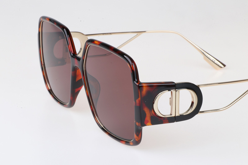 30Montaigne 2 Sunglasses Tortoise Gold Red