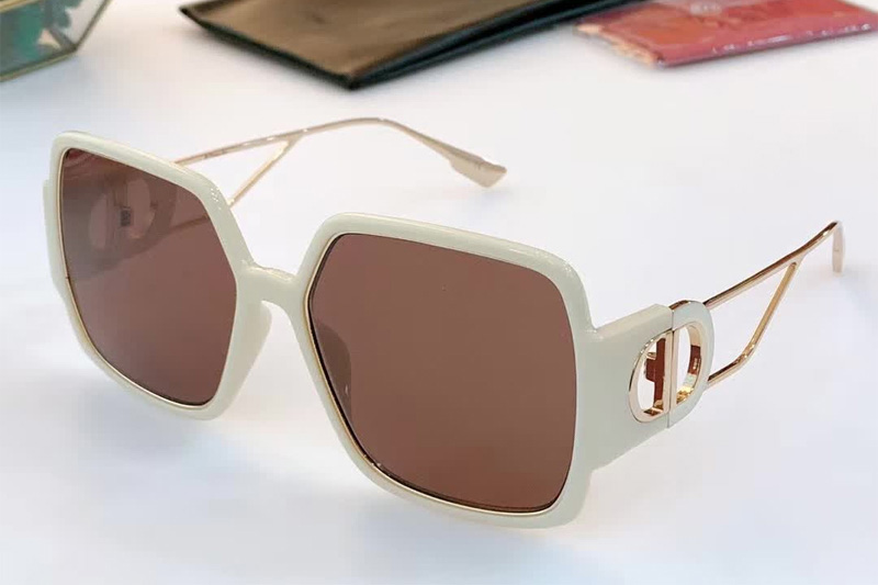 30Montaigne 2 Sunglasses White Brown