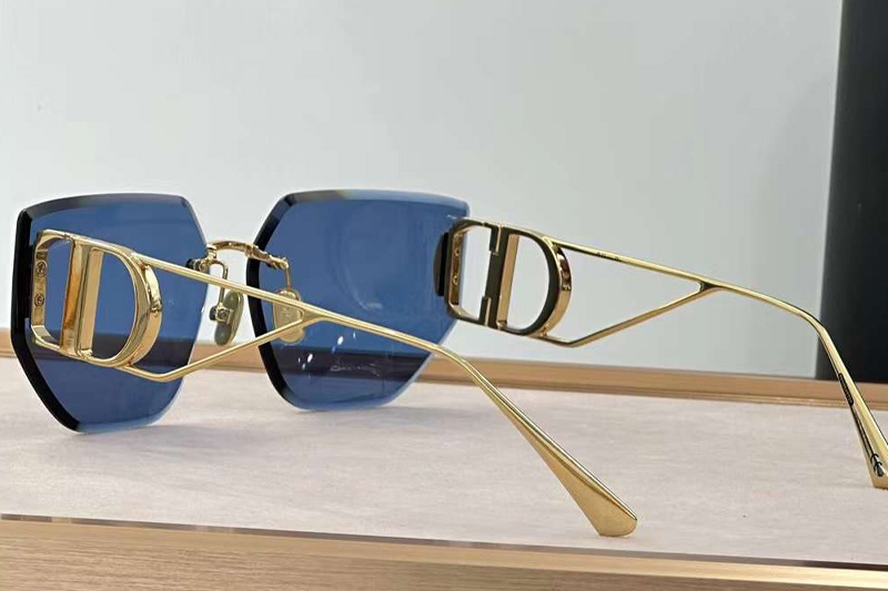 30Montaigne B3U Sunglasses Gold Blue