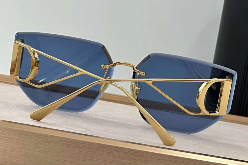 30Montaigne B3U Sunglasses Gold Blue