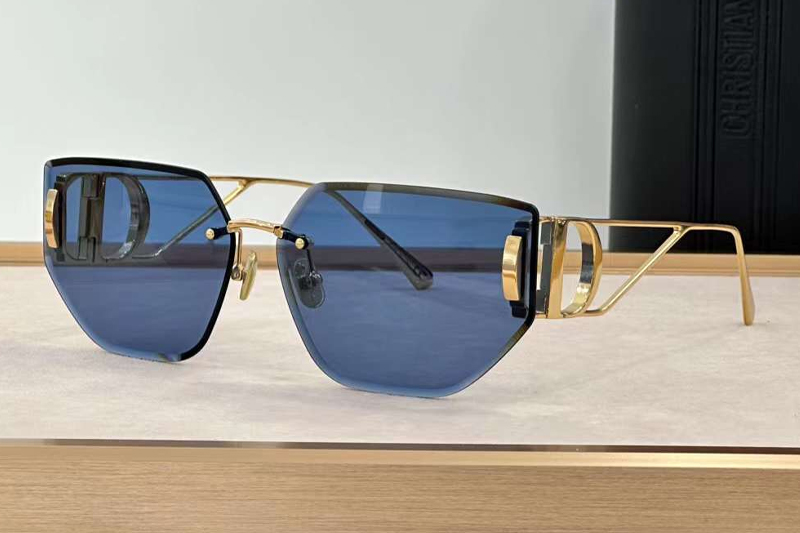 30Montaigne B3U Sunglasses Gold Blue