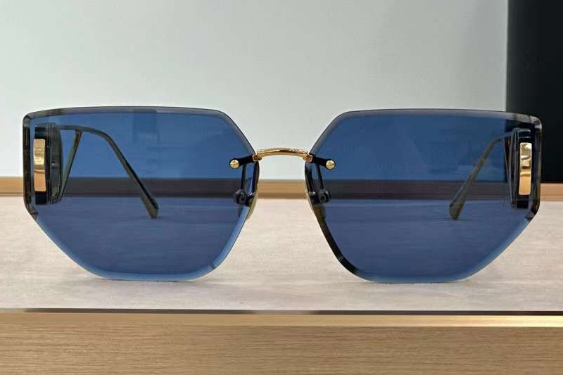 30Montaigne B3U Sunglasses Gold Blue