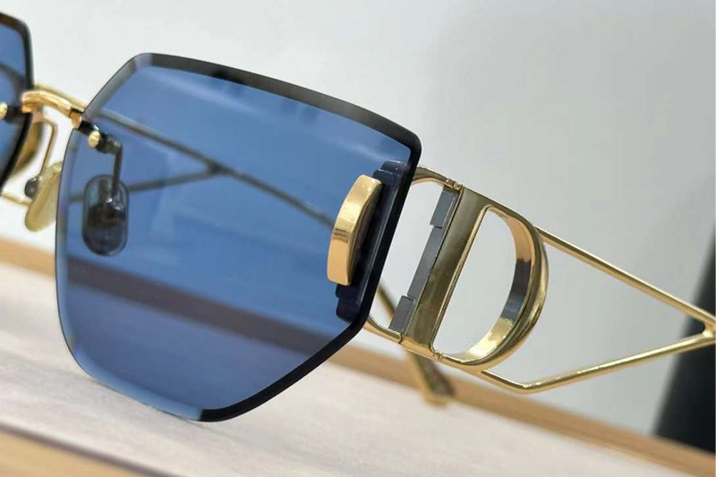 30Montaigne B3U Sunglasses Gold Blue