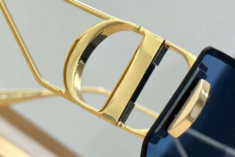 30Montaigne B3U Sunglasses Gold Blue