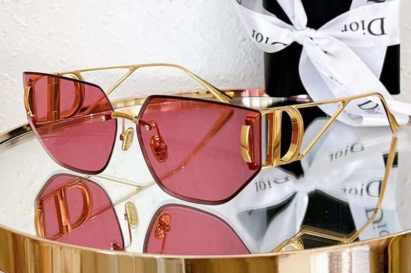 30Montaigne B3U Sunglasses Gold Red