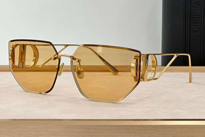 30Montaigne B3U Sunglasses Gold Yellow