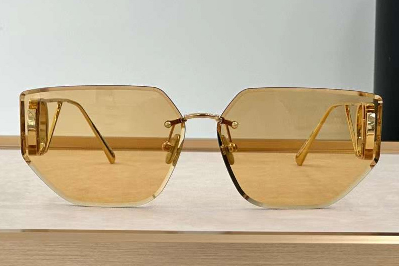 30Montaigne B3U Sunglasses Gold Yellow