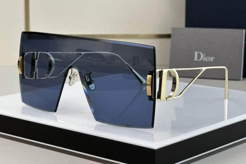 30Montaigne M1U Sunglasses Gold Blue