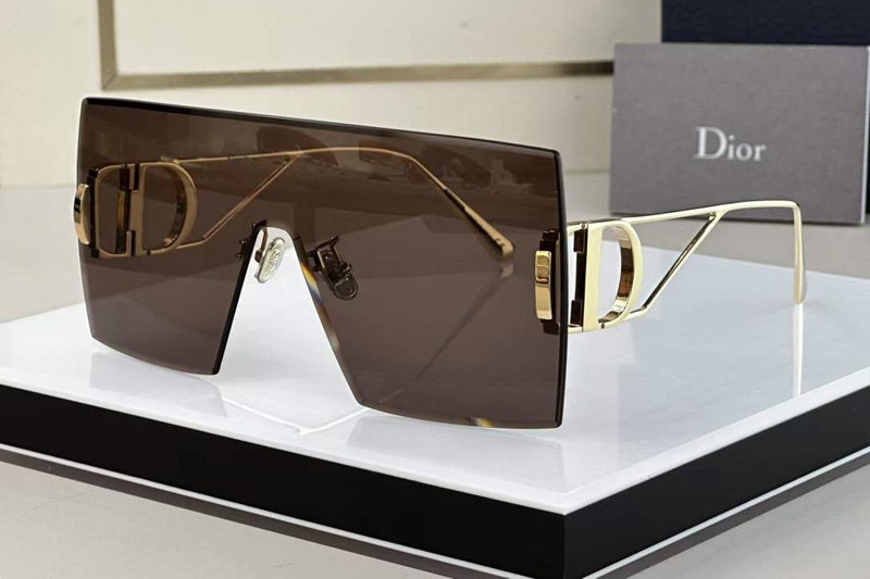 30Montaigne M1U Sunglasses Gold Brown