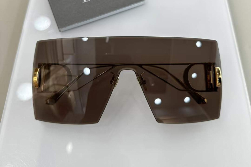 30Montaigne M1U Sunglasses Gold Brown