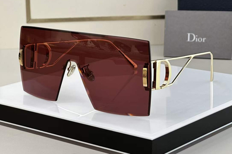 30Montaigne M1U Sunglasses Gold Red