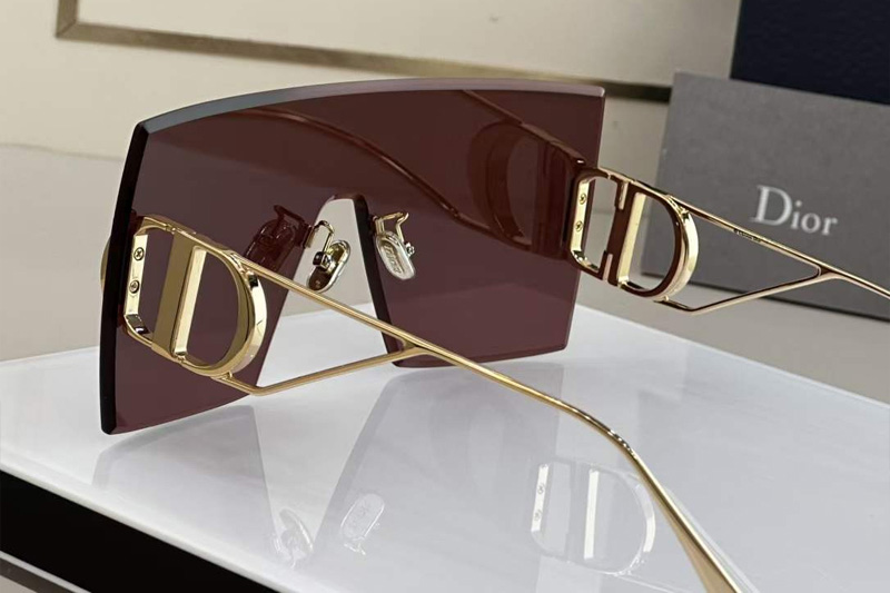 30Montaigne M1U Sunglasses Gold Red