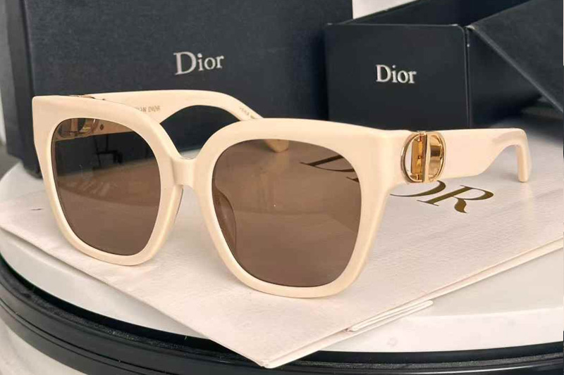 30Montaigne S10F Sunglasses Cream Brown