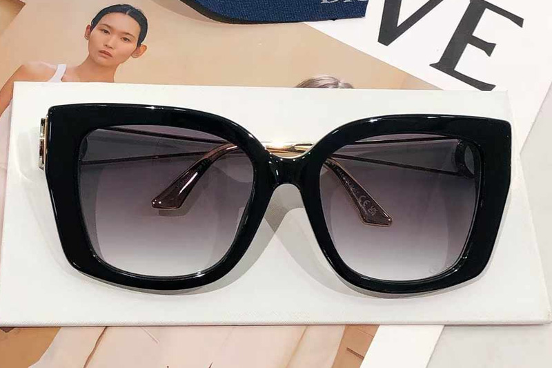 30Montaigne S13F Sunglasses Black Gradient Gray