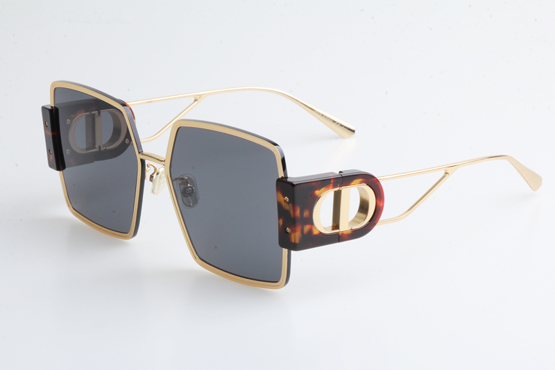 30Montaigne S4U Sunglasses Gold Tortoise Gray