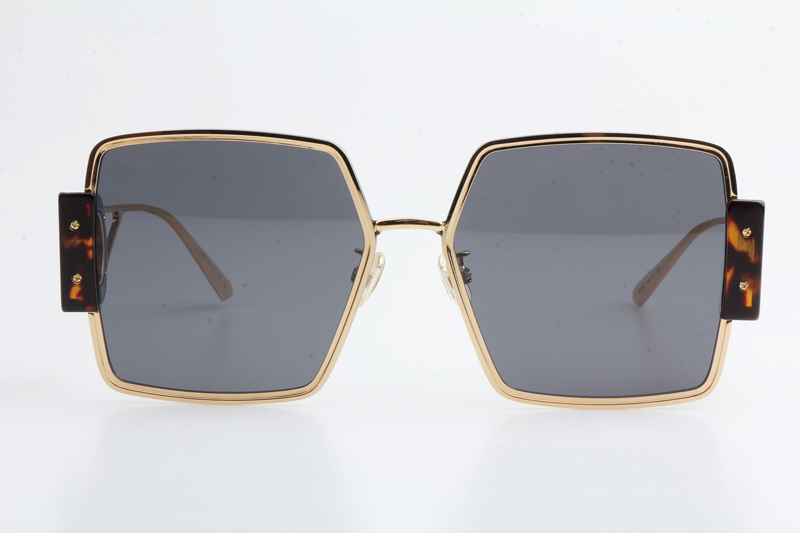 30Montaigne S4U Sunglasses Gold Tortoise Gray