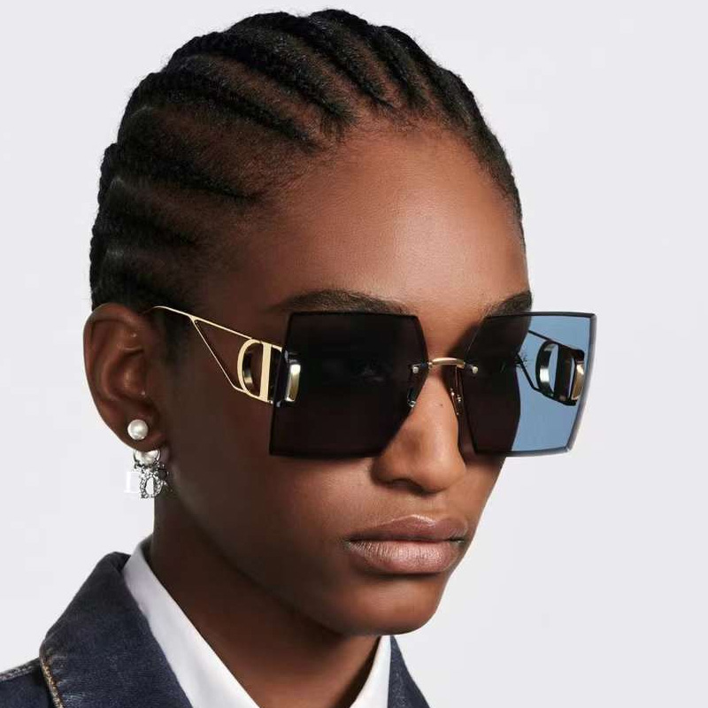 30Montaigne S7U Sunglasses Gold Blue