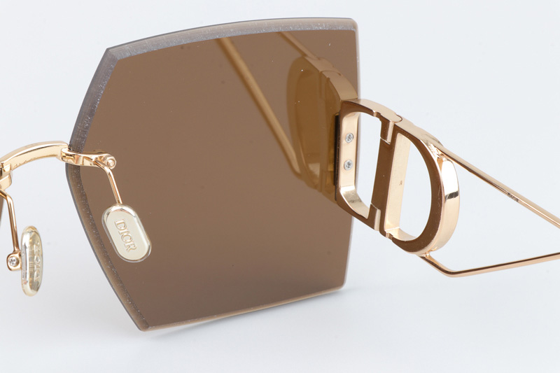 30Montaigne S7U Sunglasses Gold Brown