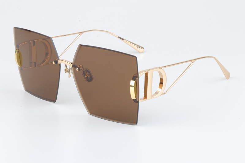 30Montaigne S7U Sunglasses Gold Brown