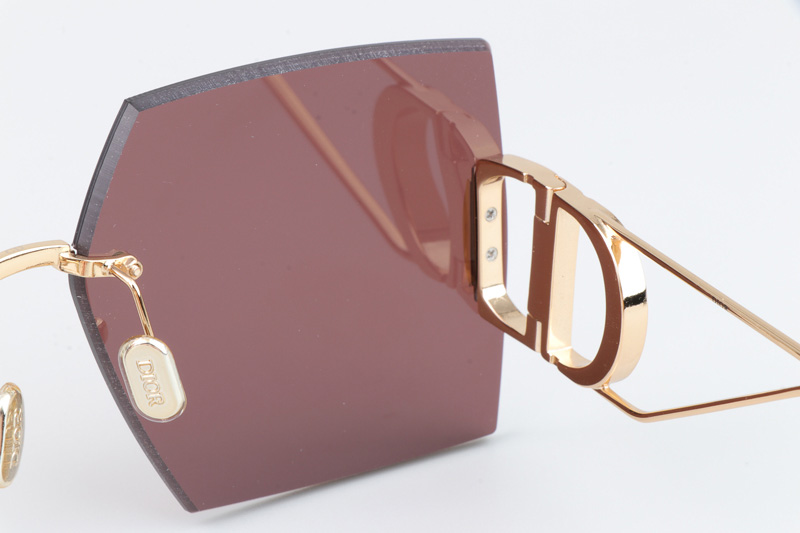 30Montaigne S7U Sunglasses Gold Purple