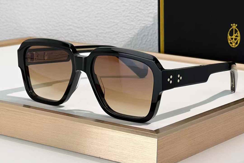 Alfred Sunglasses Black Gradient Brown