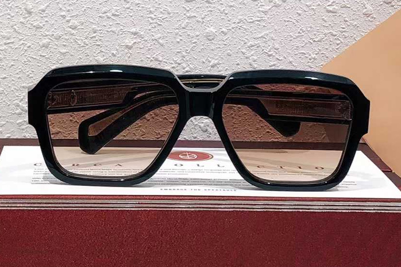 Alfred Sunglasses Black Gradient Brown