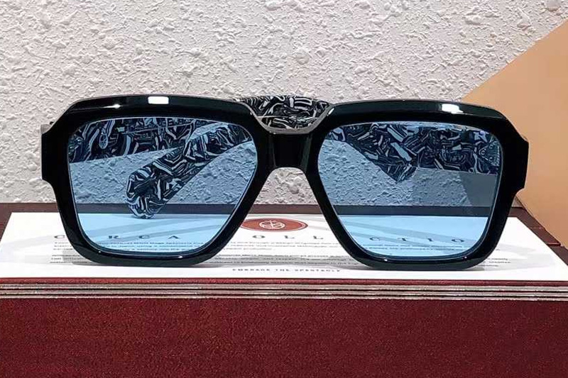 Alfred Sunglasses Black Gray Blue