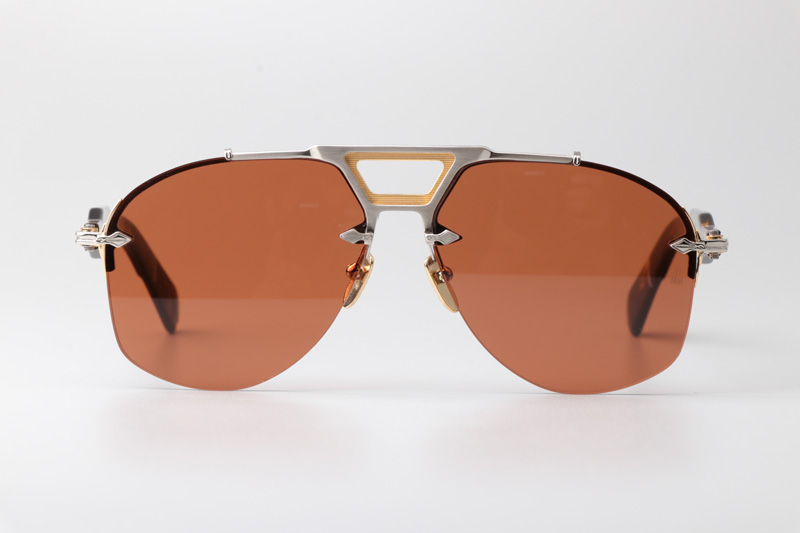 Alta Sunglasses Silver Brown