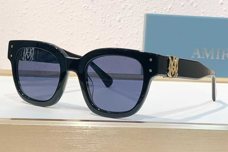 Amacsn1004 Sunglasses Black Gold Blue