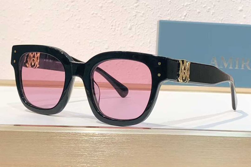 Amacsn1004 Sunglasses Black Gold Pink