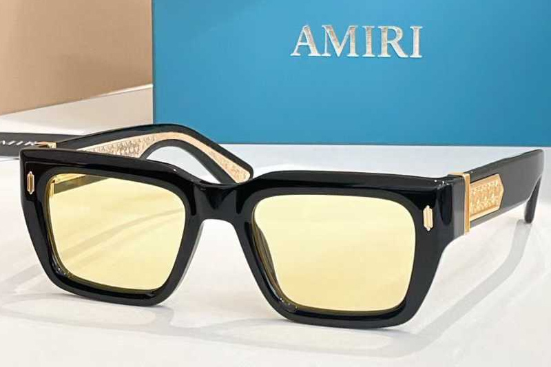 Amacsn1009 Sunglasses Black Yellow