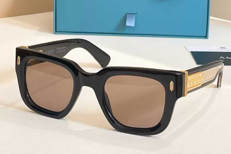 Amacsn1010 Sunglasses Black Brown