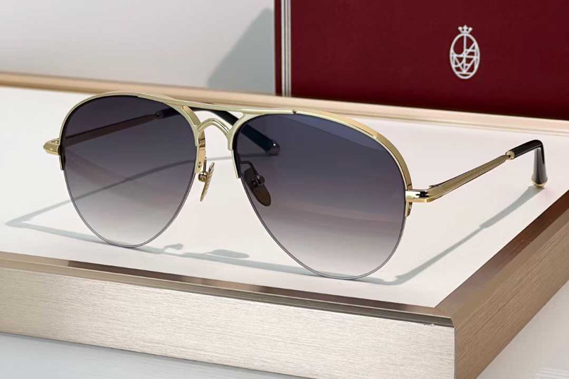 Amelia Sunglasses Gold Gradient Gray