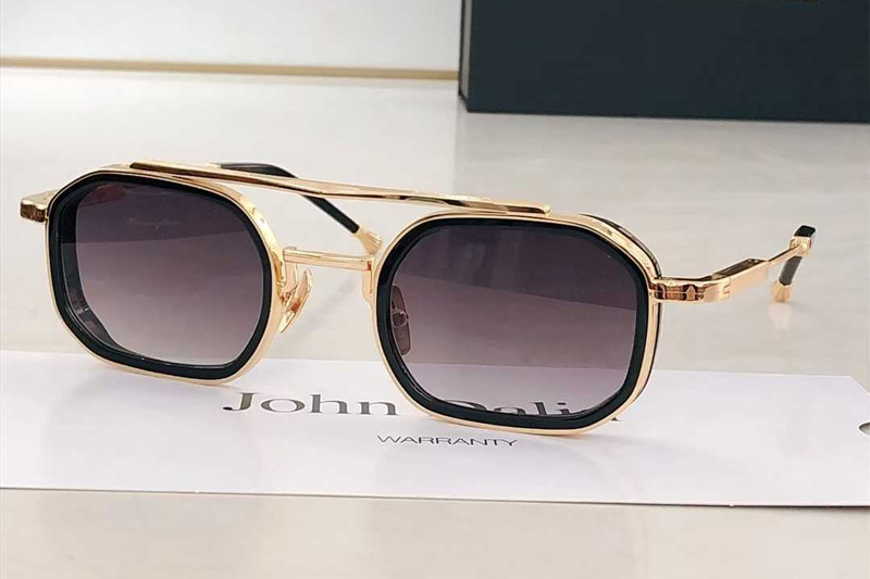 Anthony Sunglasses Black Gold Gradient Gray