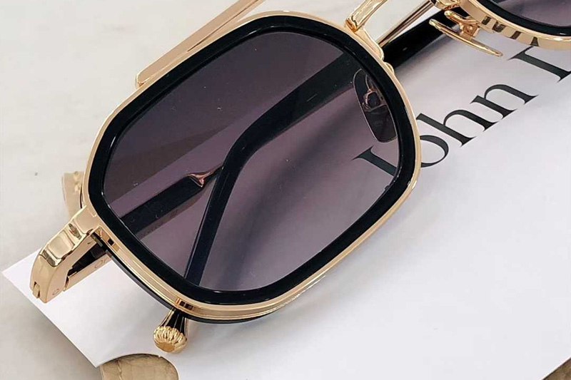 Anthony Sunglasses Black Gold Gradient Gray