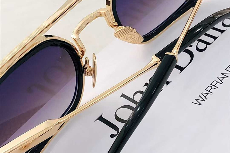 Anthony Sunglasses Black Gold Gradient Gray