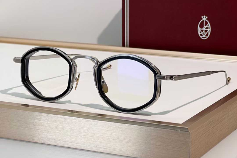 Aragon Eyeglasses Black Silver