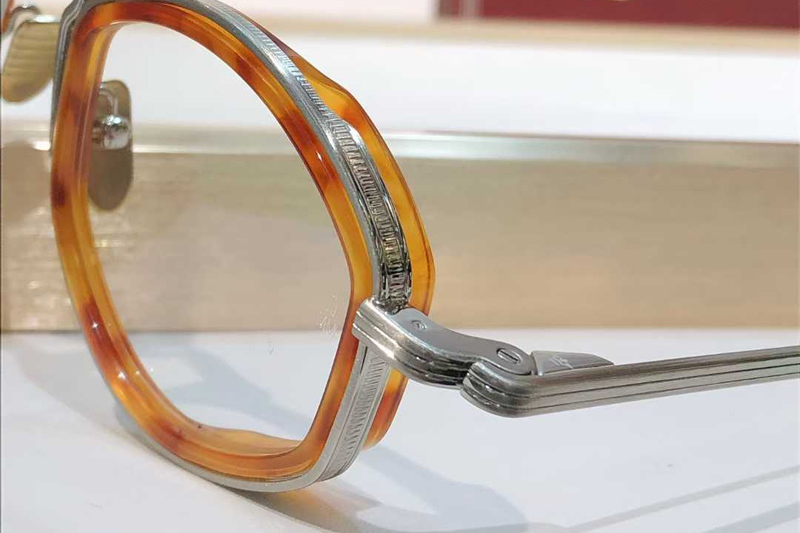 Aragon Eyeglasses Light Tortoise Silver
