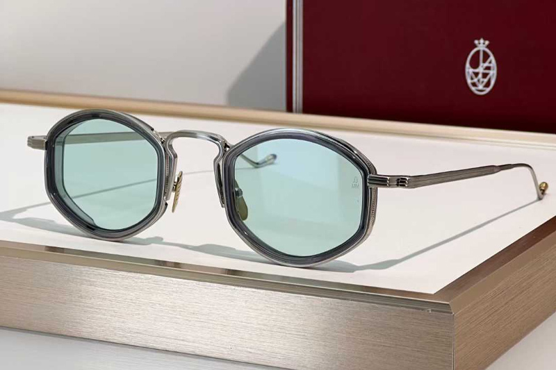 Aragon Sunglasses Gray Silver Light Green