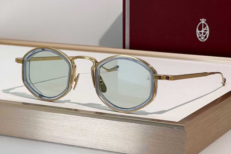 Aragon Sunglasses Transparent Gold Light Green